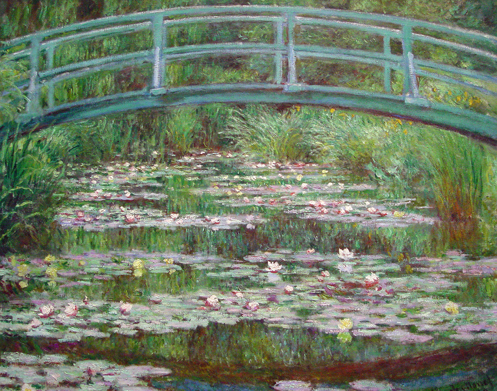 Japanese Footbridge (1899) Claude Monet